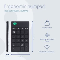 R-Go Numpad Break Wireless, Black