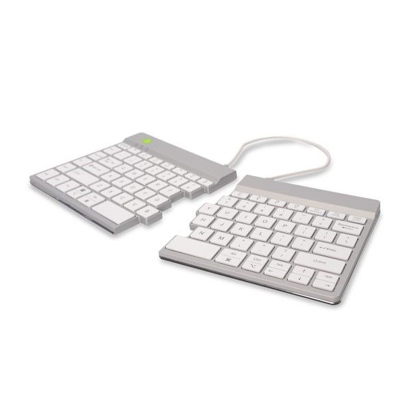 R-Go Split Break ergonomic wireless keyboard White