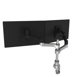 R-Go Zepher 4 Twin Monitor arm, justerbar, slv