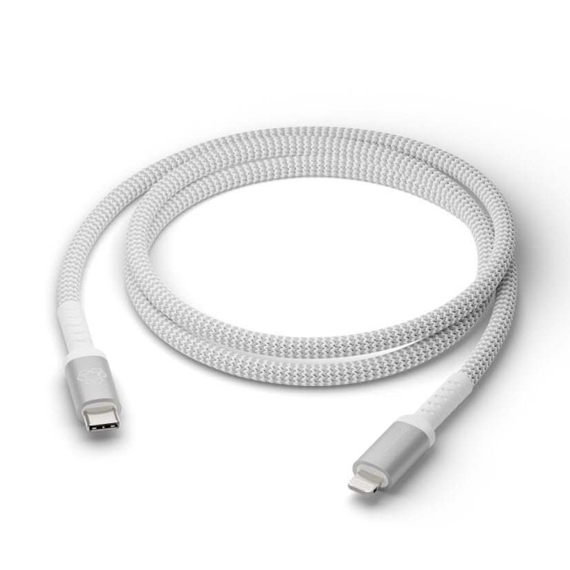 Re-charge-BRD Cable-USB-C to Lightning White 1.2m