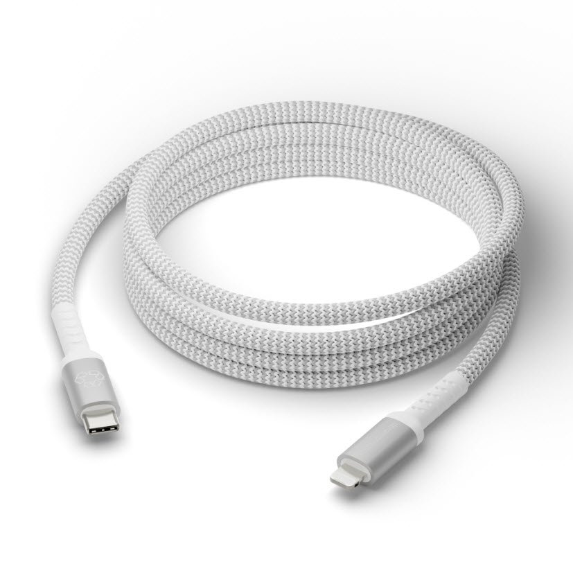 Re-charge-BRD Cable-USB-C to Lightning White 2.5m