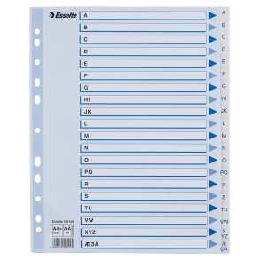 Register PP A4 Maxi A- hvid 