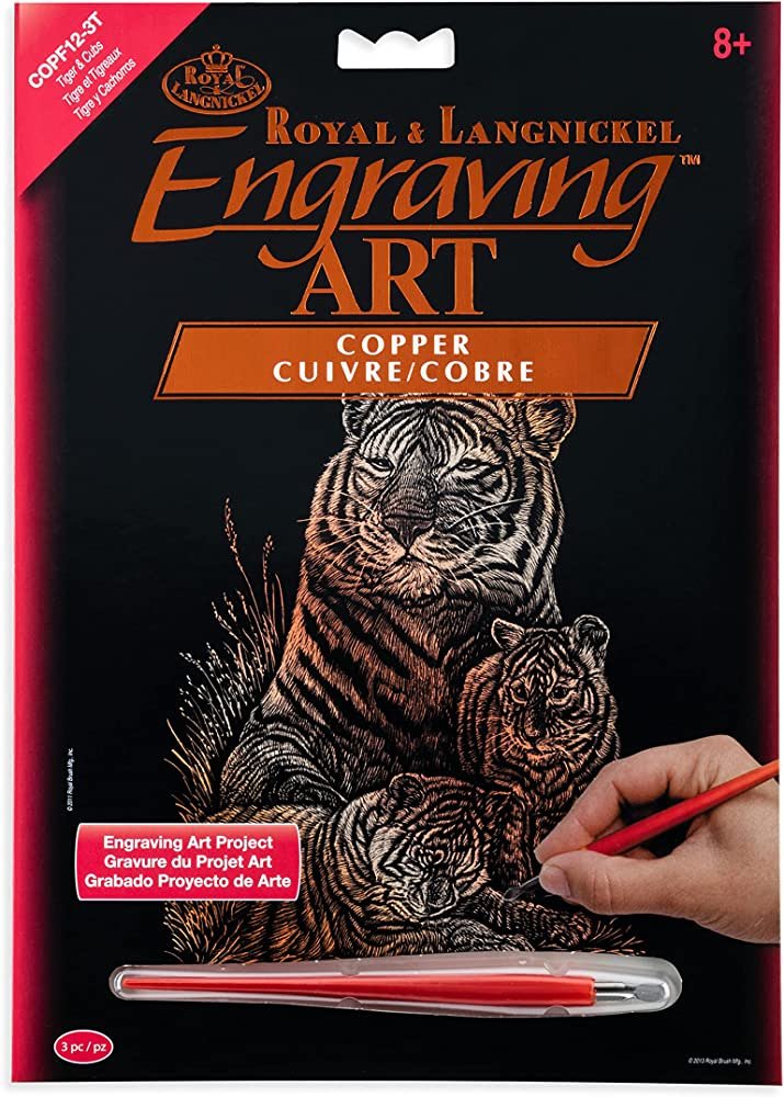 RL Engraving Art Tiger