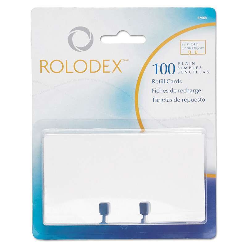 Rolodex kort refill 57x102mm