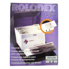Rolodex visitkortkartotek kort