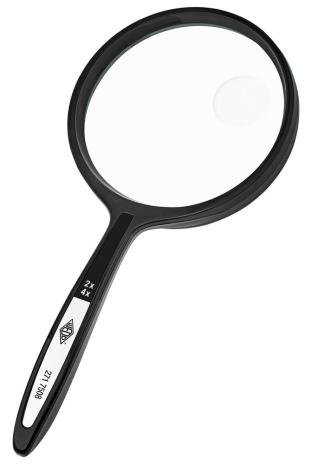 Rund Lup sort 6,3 cm mellem