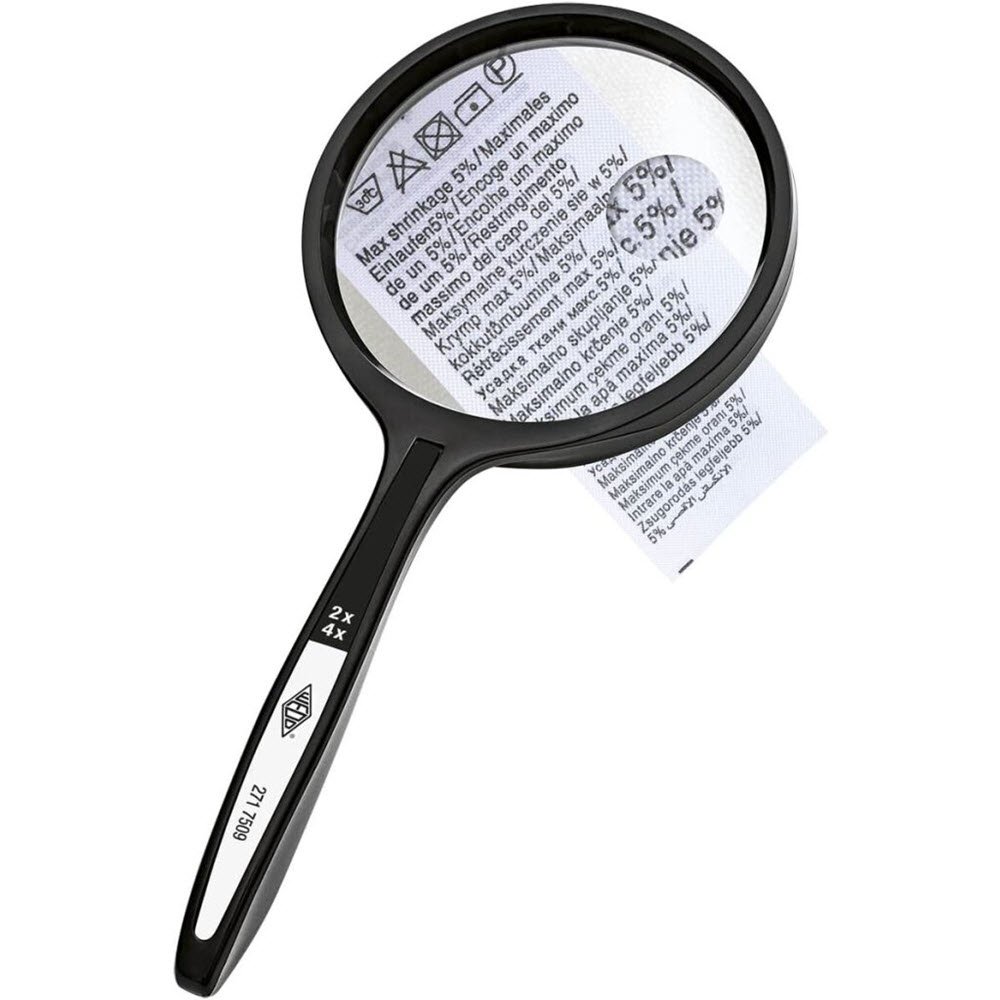 Rund Lup sort 7.4 cm stor