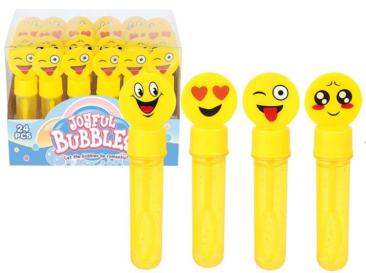 Sbebobler med gule figurer af forskellige smileys