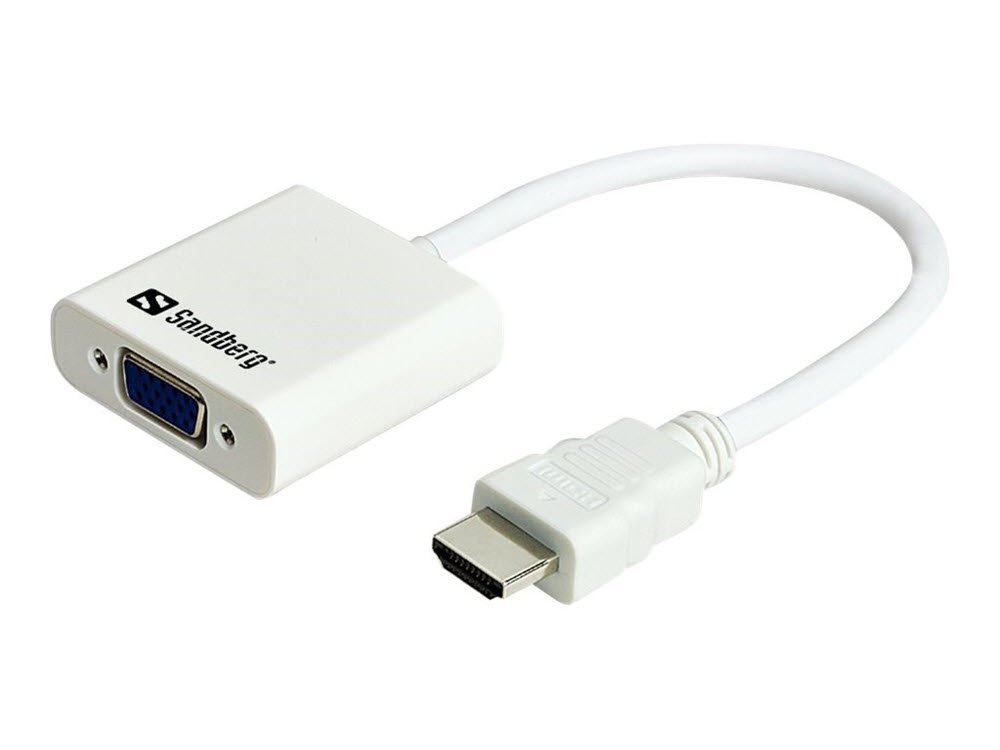 Sandberg HDMI to VGA Converter hvid