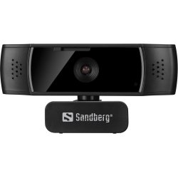Sandberg USB Webcam Autofocus DualMic, Black