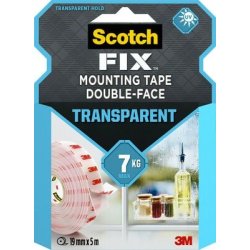 Scotch-Fix transparent mont. tape 19mm x 5m