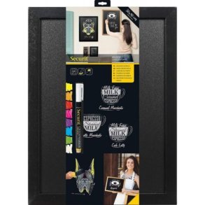 Securit Chalkboard Sort ramme 30x40cm