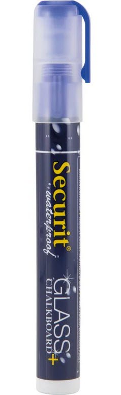 Securit Chalkmarker Vandfast 2-6mm Bl