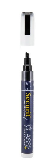 Securit Chalkmarker Vandfast 2-6mm Sort
