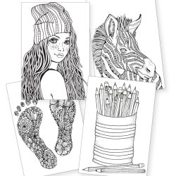 Sense ColourClub Akrylblok A4 300g 12 ark