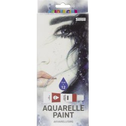 Sense ColourClub Akvarelfarver 12stk &aacute; 12ml