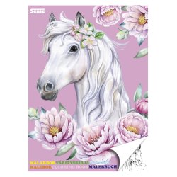 Sense Malebog heste 36 sider