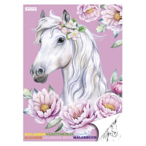 Sense Malebog heste 36 sider