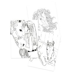 Sense Malebog heste 36 sider