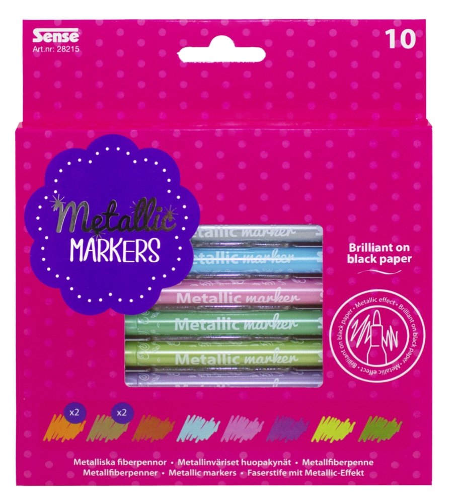 Sense Metallic Markers 10stk