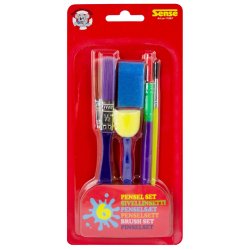 Sense Penselst 4 pensler + 2 svampe