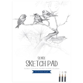 Sense Skitseblok 80gr A4 70ark