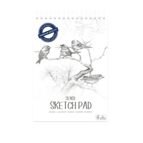 Sense skitsebog A4 140g. 60sider med spiral
