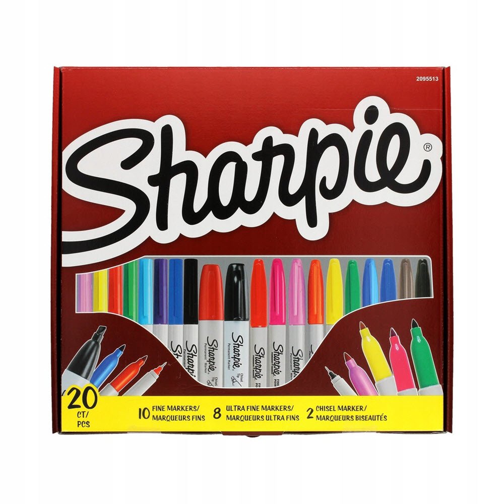 Sharpie Big Pack 20stk Ass Farver &amp; Strrelser