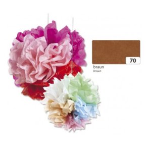 Silkepapir 5 ark Brun 50 x 70cm