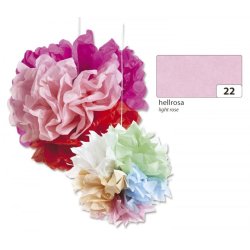 Silkepapir 5 ark Ligth Rosa 50 x 70cm