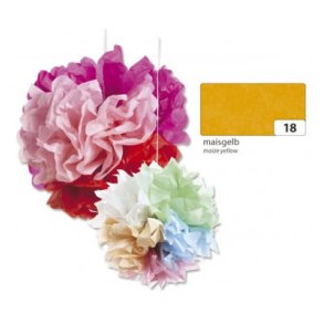 Silkepapir 50x70 5 ark. Lys Orange