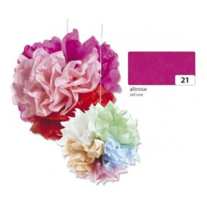 Silkepapir 50x70 5 ark. Rosa