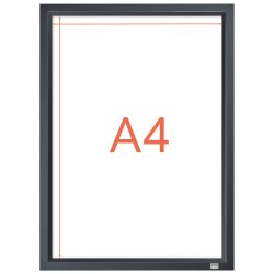 Skifteramme Impression Pro grafit A4
