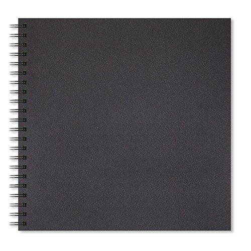 Skitsebog 30x30 sort 200g 40 sider