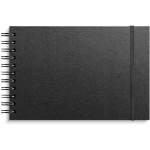 Skitsebog A5 50 sider 150g Sort