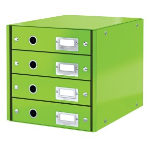 Skuffekabinet Click&Store 4 skuf groen