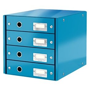 Skuffekabinet Click&Store 4 skuf WOW bl