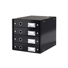 Skuffekabinet ClickogStore 4 skuf sort