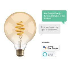 Smart Bulb G95 CCT Filament (E27), Amber