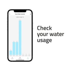 Smart Outdoor Bluetooth Water Controller, Black