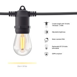 Smart Outdoor Light String Extension (5m)