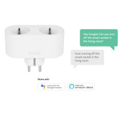 Smart Socket Duo (EU), White