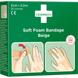 Soft Foam Bandage Beige 3cm x 4,5m