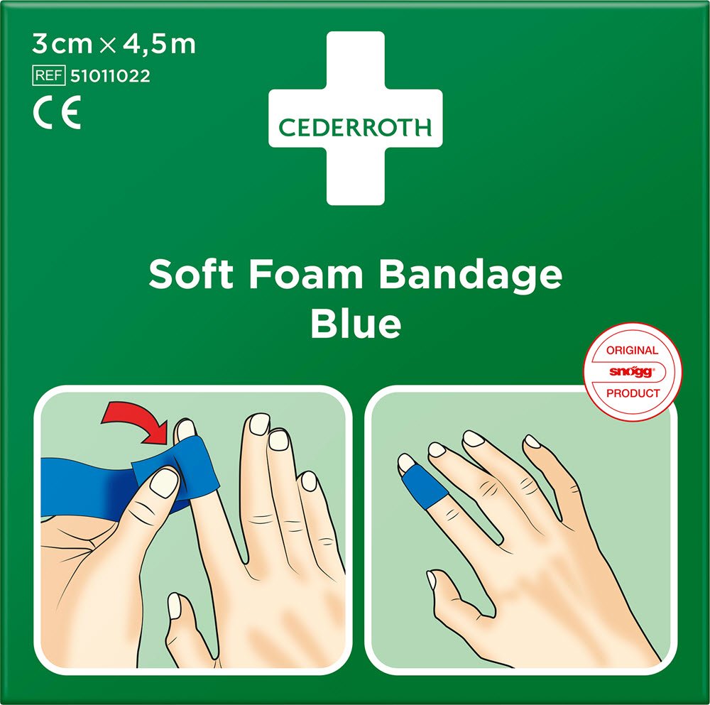 Soft Foam Bandage Bl 3cm x 4,5m