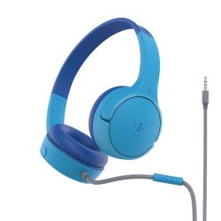SOUNDFORM Mini Wired On-Ear Headphones  Kids, Blue