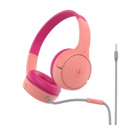SOUNDFORM Mini Wired On-Ear Headphones  Kids, Pink