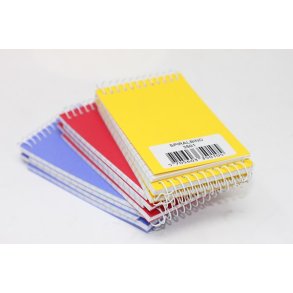 Spiral Blok 6,4 X 10 cm Lin Ass farver