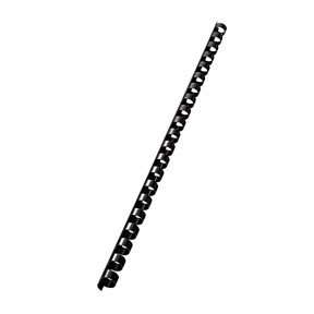 Spiralringe plastik 10mm sort (100)