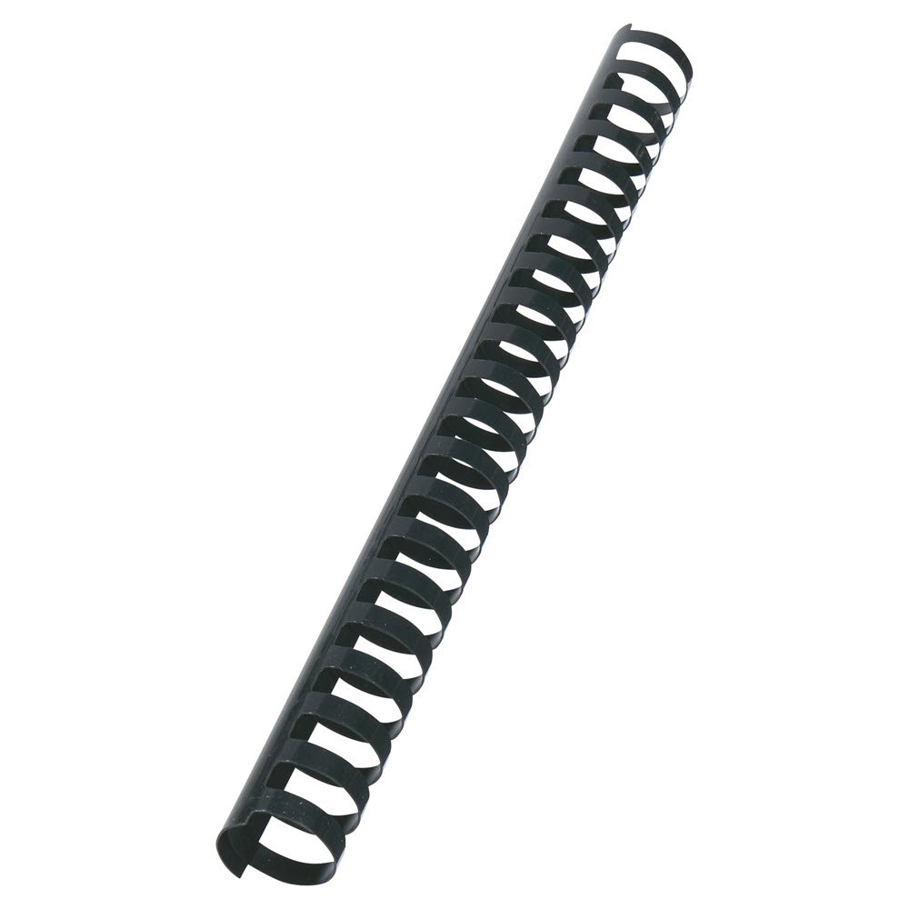 Spiralringe plastik 25mm sort (50)