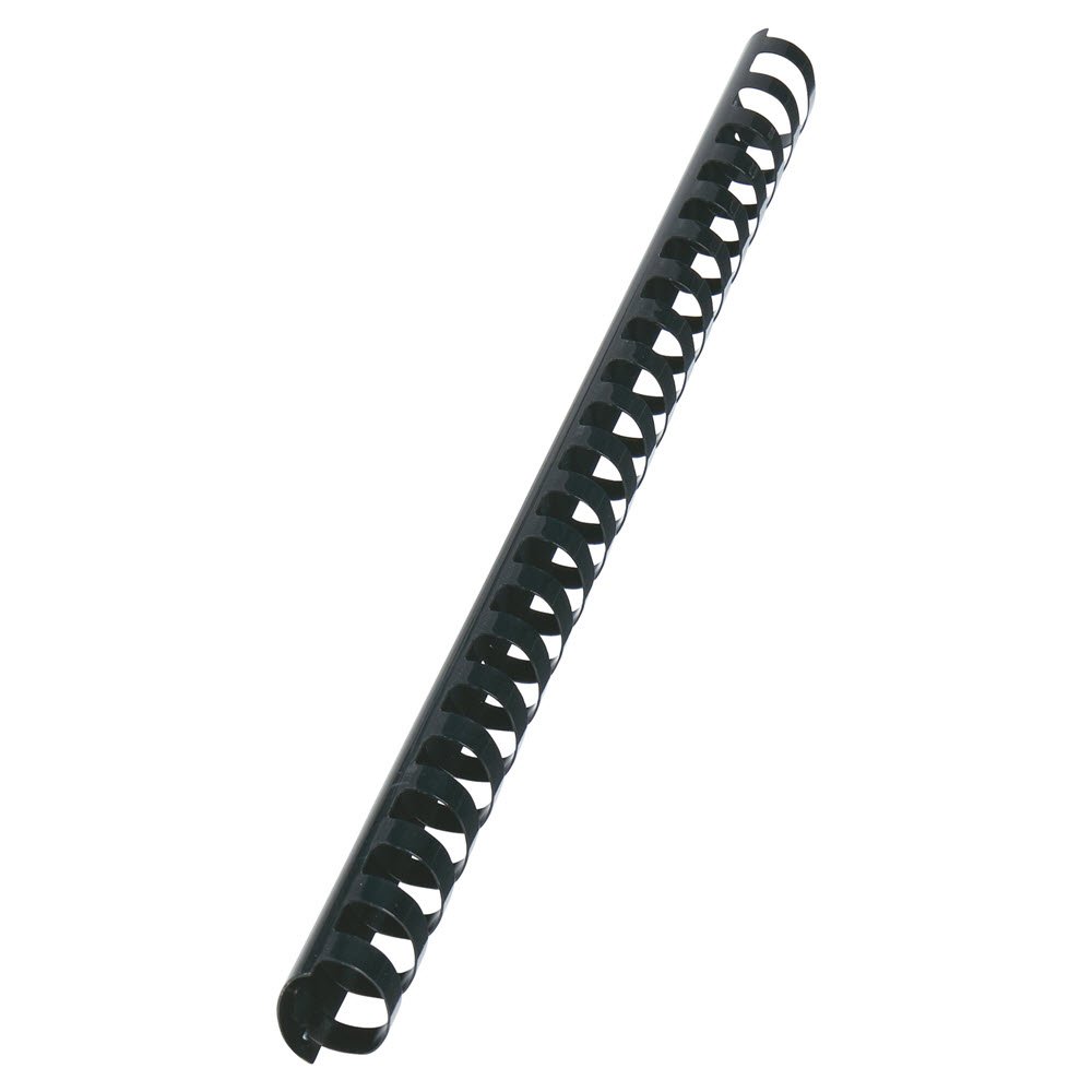 Spiralringe plastik 32mm 21 ringe sort (50)